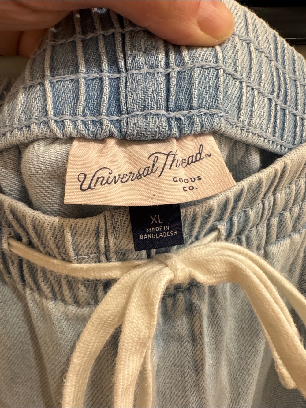 Universal Thread Light Blue Wide-Leg Drawstring Jeans - Picture 2 of 8